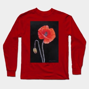 Poppy painting Long Sleeve T-Shirt